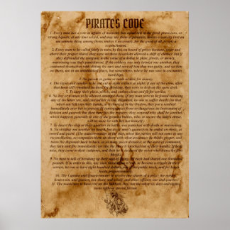 Poster Le code des pirates