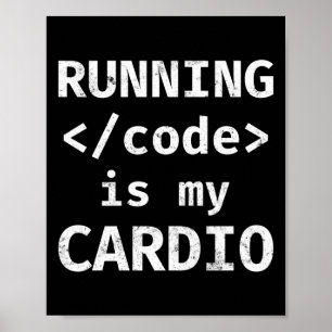 Poster Le Code D'Exécution Du Programmeur Est Mon Cardio