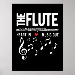 Poster Le Coeur De Flûte Dans La Musique