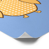 Poster Le coeur de hibou aime l'affiche de chambre pour e (Coin)