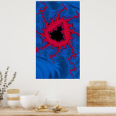 Poster Le Coeur De L'Art Abstrait Fractal Mandelbrot (Cuisine)
