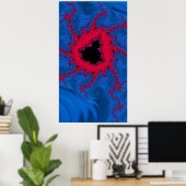 Poster Le Coeur De L'Art Abstrait Fractal Mandelbrot (Bureau à domicile)