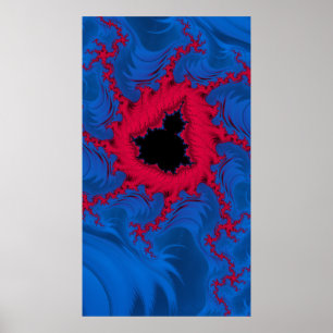 Poster Le Coeur De L'Art Abstrait Fractal Mandelbrot