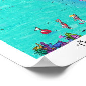 Poster Le coeur du West End #9, Roatan, Honduras (Coin)