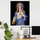 Poster Le Coeur Immaculé de Marie (Bureau à domicile)