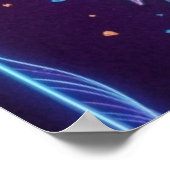 Poster Le Cœur Souverain Néon (Coin)