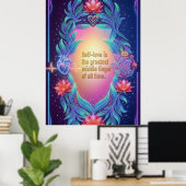 Poster Le Cœur Souverain Néon (Bureau à domicile)