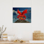 Poster Le coffre au trésor du Dragon Rouge volant (Cuisine)