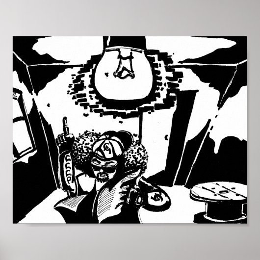 Poster Le Coin Communiste Noir (Devant)