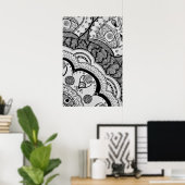 Poster Le coin Mandala. (Bureau à domicile)