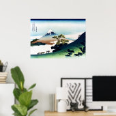 Poster Le col de l'inume dans la province de Kai (Bureau à domicile)