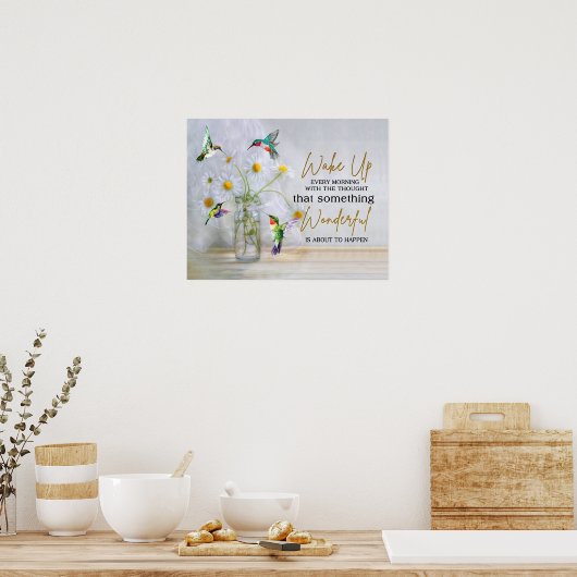 Poster Le Colibri Se Réveille Tous Les Matins (Cuisine)