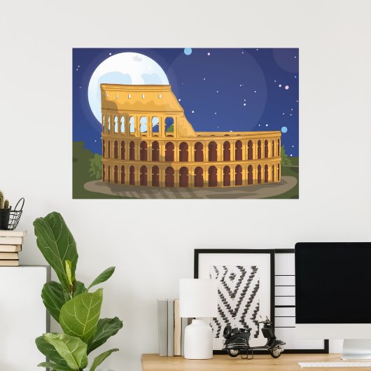 Poster Le Colisée De Rome (Bureau à domicile)