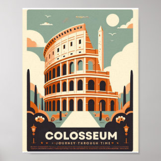 Poster Le Colisée : Icône majestueuse de la Rome antique