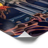 Poster Le Colisée Peinture au coucher du soleil Rome Ital (Coin)