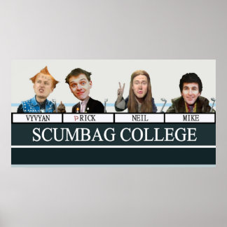 Poster Le collège Young Ones Scumbag