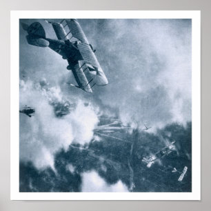 Poster Le combat aérien sur le front occidental, Première