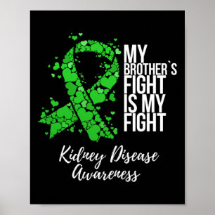 Poster Le combat de Brother est mon combat pour la maladi