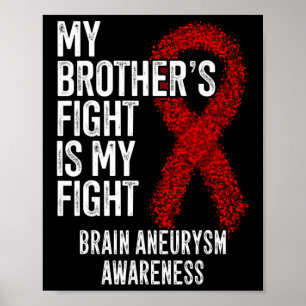 Poster Le combat de Frère est mon combat Cerveau Aneurysm