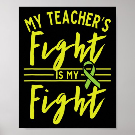 Poster Le combat de l'enseignant est ma lutte pour la mal (Devant)