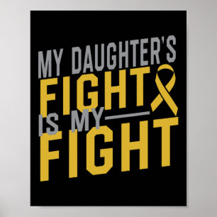Poster Le combat de ma fille est ma lutte contre le cance