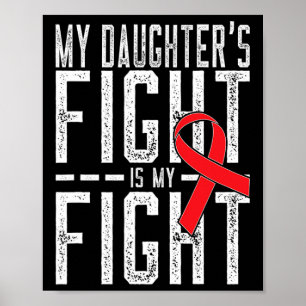 Poster Le combat de ma fille est ma lutte contre le cance