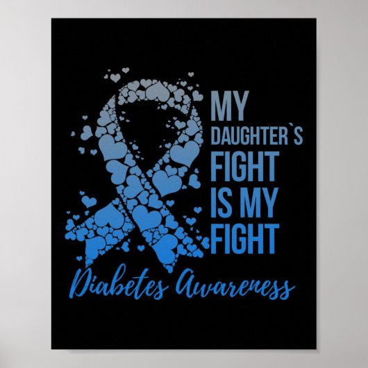 Poster Le combat de ma fille est mon combat soutien Diabè (Devant)
