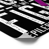 Poster Le combat de ma petite-fille est mon combat d'épil (Coin)