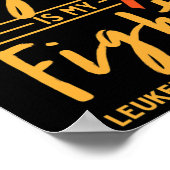 Poster Le combat de ma petite-fille est mon combat Leucém (Coin)