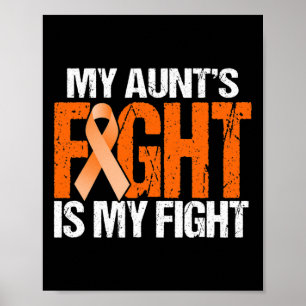 Poster Le combat de ma tante est ma lutte contre la leucé