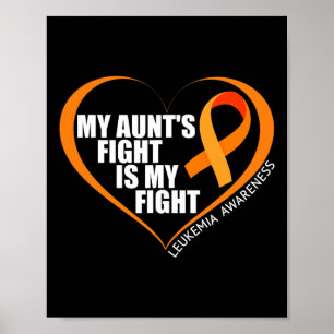Poster Le combat de ma tante est ma lutte contre la leucé