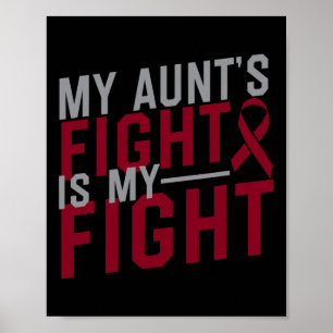 Poster Le combat de ma tante est mon combat Anémie de la