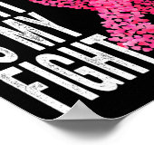 Poster Le combat de maman est ma lutte Conscience du canc (Coin)