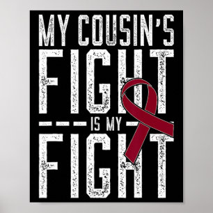 Poster Le combat de mon cousin est mon combat Anémie de l