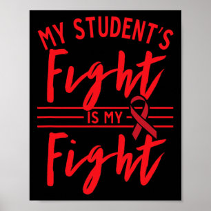Poster Le combat de mon élève est mon combat Sensibilisat