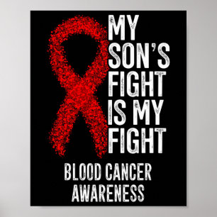 Poster Le combat de mon fils est ma lutte contre le cance