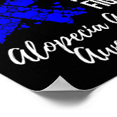 Poster Le combat de mon fils est mon combat Alopecia Area (Coin)