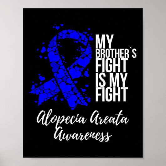 Poster Le combat de mon frère est mon combat Alopecia Are (Devant)