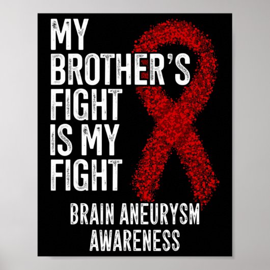 Poster Le combat de mon frère est mon combat l'neurysme c (Devant)