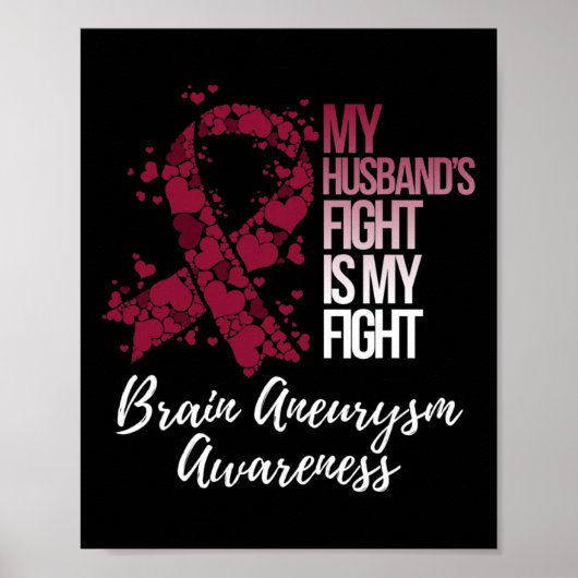 Poster Le combat de mon mari est mon combat de l'Aneurysm (Devant)