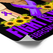 Poster Le combat de My Cousin est mon combat Fibromyalgie (Coin)