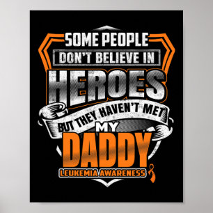 Poster Le combat de papa est ma lutte contre la leucémie