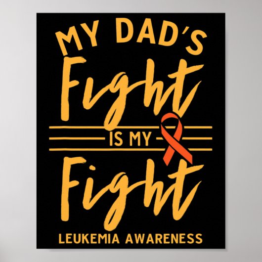 Poster Le combat de papa est ma lutte contre la leucémie (Devant)