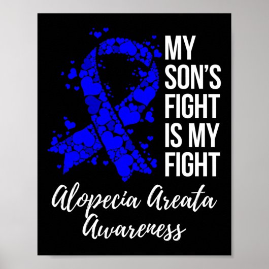 Poster Le combat du fils est mon combat Alopecia Areata S (Devant)