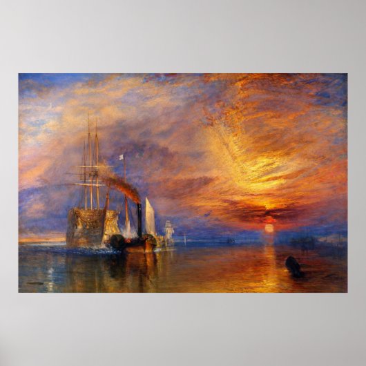 Poster Le Combat du Temeraire de J.M.W. Turner (Devant)