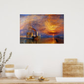 Poster Le Combat du Temeraire de J.M.W. Turner (Cuisine)