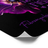 Poster Le combat est mon combat Anémone Fleur Fibromyalgi (Coin)