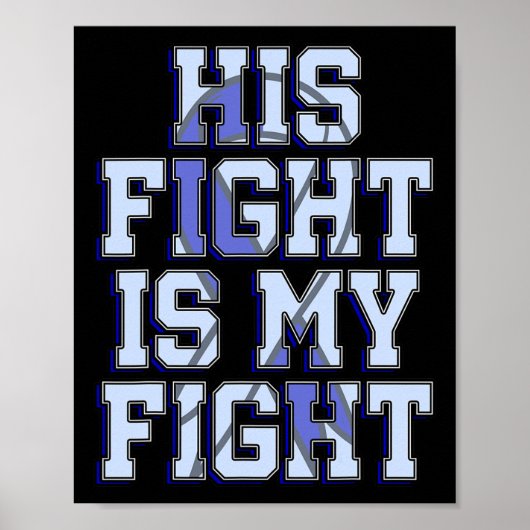 Poster Le combat est mon combat de sensibilisation à l'hy (Devant)