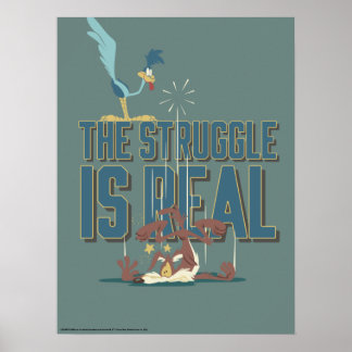 Poster Le Combat Est Réel ROAD RUNNER™ & Wile E. Coyote