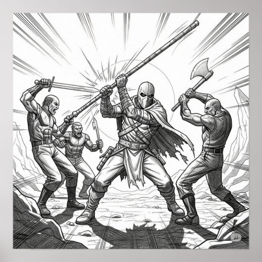 Poster Le combattant (Devant)